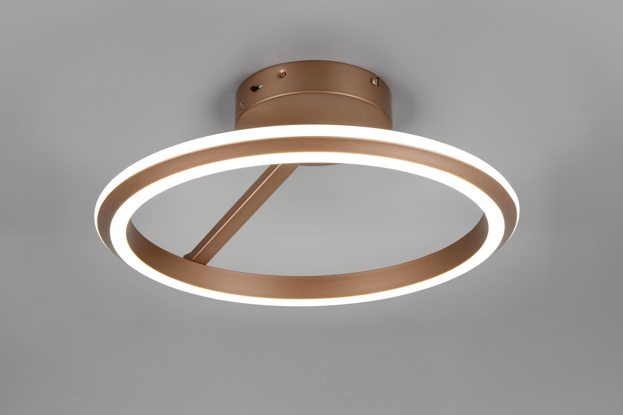 Plafoniera Amador, TRIO, 45x23 cm, 34W, 1x SMD, metal, aramiu - imagine 7